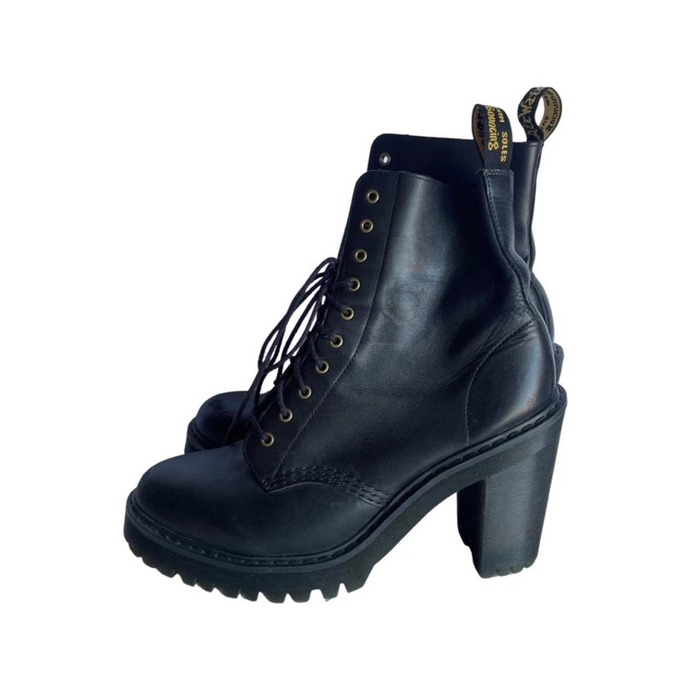 Dr. Martens Kendra black leather heeled boots size 9